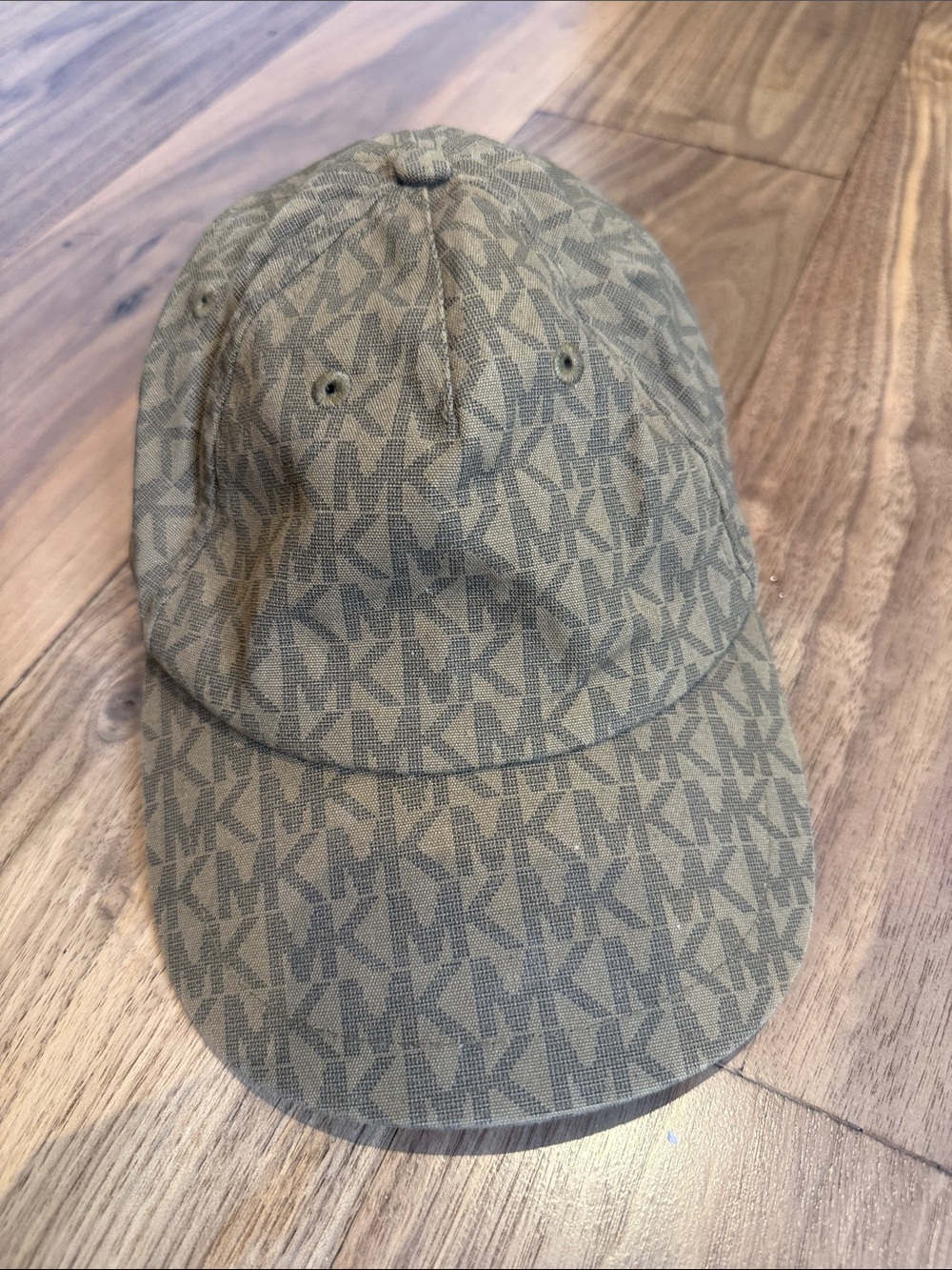 Michael Kors Olive MK Monogram Baseball Hat
